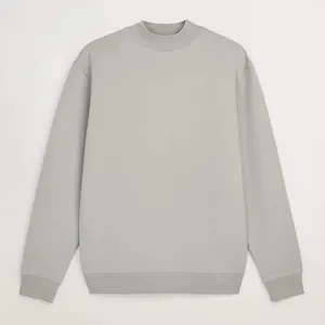 OEM Rundhals ausschnitt 100% schwere Baumwolle Fleece Hoodies Blank Drop Schulter Pullover Sweatshirt benutzer definierte Rundhals ausschnitt übergroße Sweatshirt