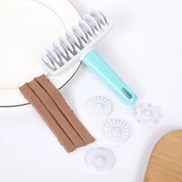 Rouleau coupe-tissu 4 engrenages différents gaufreur ensemble pâtisserie pâte moule bricolage combinaison ustensiles De Cuisine outils De cuisson
