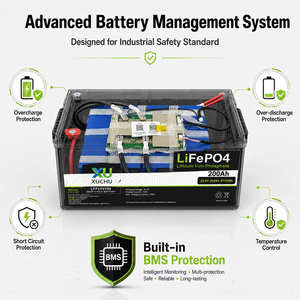 Batterie LiFePO4 25,6 V 100 Ah 2,56 kWh, remplacement pour batteries au plomb-acide pour système solaire de camping-car et alimentation de secours, protégée par BMS, 6000 cycles - Product Image 3