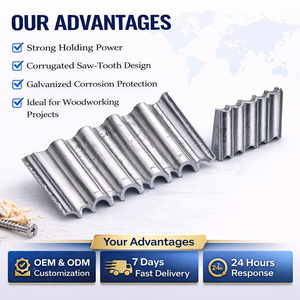 Fixateur robuste en acier ondulé pour le travail du bois, l'assemblage de meubles et de cadres en bois, en acier inoxydable galvanisé - Product Image 2