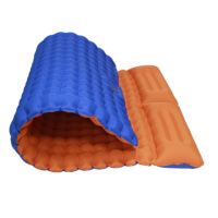 Matelas de couchage gonflable double YYJ-D2 avec gonfleur automatique intégré, matériau TPU imperméable pour la randonnée et le camping