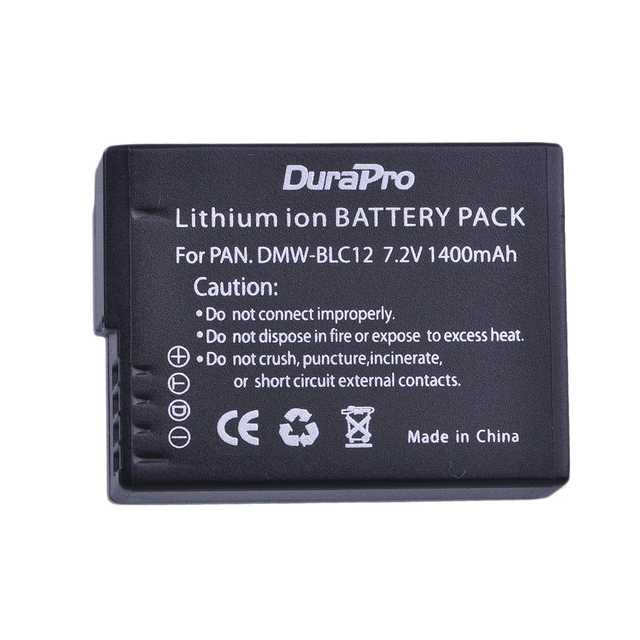 DMW-BLC12 BLC12 BLC12e 1400mAh Battery for Pana Sonic Lumix DMC FZ1000 GX8 G7 G6 G5 G85 FZ200 FZ300 GH2 DC-G95 G90 FZ2500 Camera