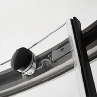 Aanpasbare kleuren & maten Schuifbare aluminium frame gebogen glazen douchecabines