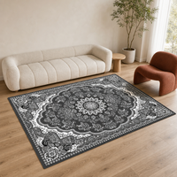 Neu Eingetroffener Moderner 12mm Dicker Weicher Rutschfester Waschbarer und Komfortabler Polyester Wohnzimmer-Teppich