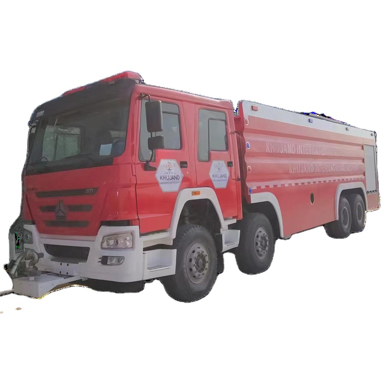 Fabricant d'origine personnalisé 8*4 12 roues SINOTRUCK HOWO 25000L Camion de sauvetage de lutte contre l'incendie avec un canon à eau électronique