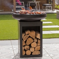 Plaque de barbecue en acier au carbone pour jardin, structure KD, vente en gros d'usine