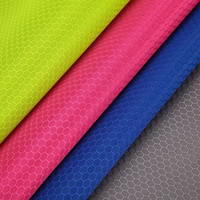 420D nid d'abeille Polyester tissu imperméable PU enduit Football Dobby tissu pour sac veste
