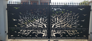 Decoración de Jardín de Metal Personalizada, Diseño Art Deco, Separador de Acero Corten, Biombo Oxidado, Precio de Fábrica - Product Image 1