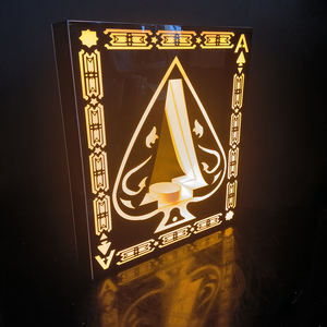 Ace Spades VIP Bouteille Display Racks LED Sign Service Letter Board Presenter Square Spades for Luxury Wine Spirit <span class=keywords><strong>Presentation</strong></span> - Product Image 3