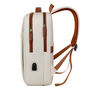 Wholesale Lightweight Waterproof Zipper Oxford <b>Laptop</b> <b>Backpack</b> Custom Business School Travel Bag Physiological Curve Back for - Product Image 3