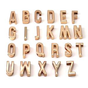 DIY Custom <b>Slider</b> Designer Jewelry Making Starter Wristband <b>Bracelet</b> Electroplated Alloy Sliding Letter Pendant Unisex for - Product Image 1
