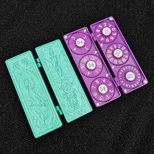 Nuevo Estuche de Dados Mecánico con Grabado <span class=keywords><strong>3D</strong></span> de Dragón, Portátil, para Dados de DND RPG, para Juegos de D&D Pathfinder - Product Image 3