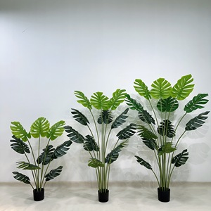 Factory Wholesale <b>Artificial</b> Monstera Plant Real Touch Faux Tropical Plant for Home Office Hotel Decoration - Product Image 1