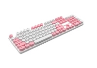 China Baru USB Proyeksi Warna-Warni 104 Tombol Keycap Punk Keyboard Mini Gaming Nirkabel Portabel 896 untuk Komputer Laptop