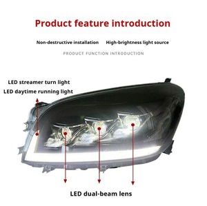 Phares HETOP pour Toyota RAV4 2005-2008 – Amélioration <span class=keywords><strong>LED</strong></span>, feux de jour DRL, lentille de signalisation, installation Plug and Play, phares avant modifiés - Product Image 3