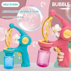 Big Bubble Gun Machine mit Bubble Refill-Lösung Bruchs ichere, auslaufs ichere Bubble Maker-Gebläse Summer Outdoor Toys Plastic BT