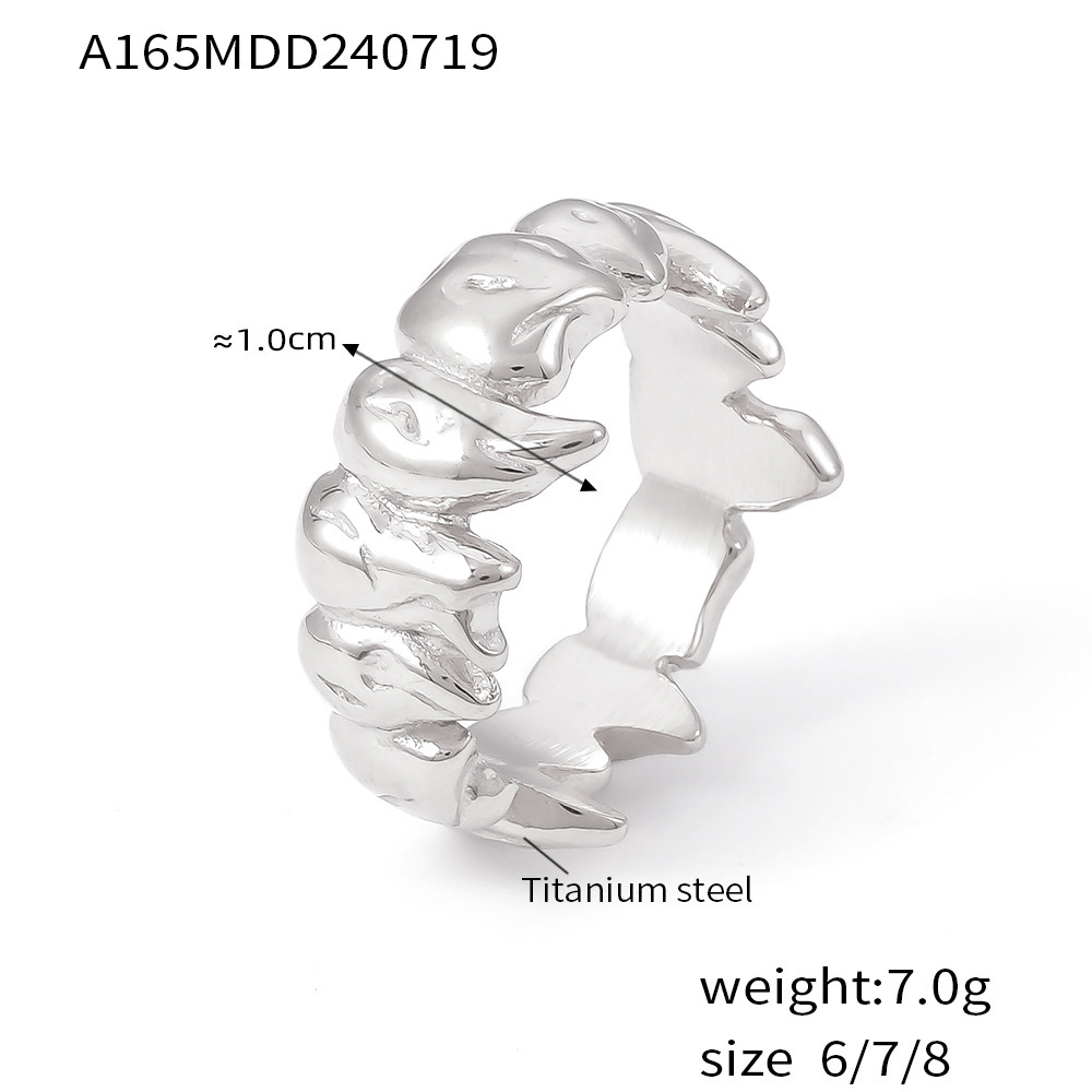 A165 - Anillo color acero