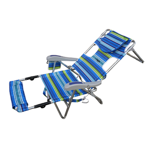 Chaise de plage pliable légère en acier inoxydable et tissu Oxford, design moderne Kejie, capacité 250 lbs, mobilier d'extérieur portable - Product Image 4