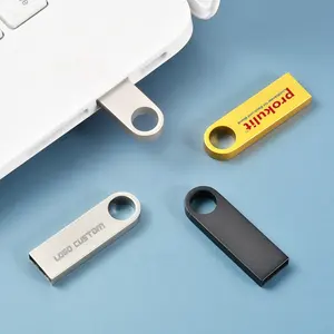 Chiavetta USB 2.0 3.0 in metallo con logo personalizzato più venduto mini usb in metallo 1GB 2GB 4GB 8GB 16GB 32GB 64GB 128GB vendita all'ingrosso