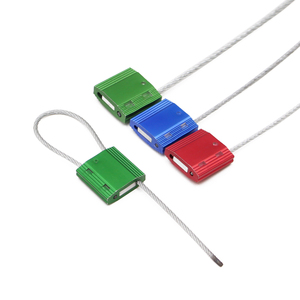 Sello de cable autoblocante de alta seguridad, cable de seguridad apretado para bloqueo marítimo, cable de seguridad autoseguro