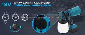 조절 가능한 유량, 고분무, 21V 배터리 전동식 스프레이 건, 산업용 에어리스 스프레이 건 (대용량) - Product Image 6