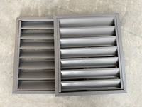 Ailettes en alliage d'aluminium au design moderne, étanches, à ventilation réglable, angle de lame 180°, garantie 1 an, pour climatiseur CVC