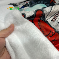 Couvertures en flanelle imprimées personnalisées couvertures en molleton de polyester blanc 100% pour la sublimation de teinture