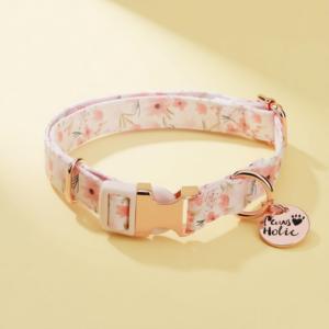 Collar de Perro de Algodón Duradero de Lujo Tamaño M con Luces, Diseño Moderno y Elegante, Estampado Personalizado, Cierre de Hebilla Suave, Venta al por Mayor - Product Image 1