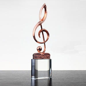 كوب كريستال مخصص الكأس المعدنية الذهب ميكروفون الكأس مسابقة الغناء الموسيقى الإبداعية جائزة التخصيص - Product Image 3