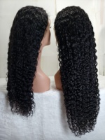 Perruques en cheveux humains bouclés birmans à 250 % de densité, perruque frontale HD 13x4 13x6 en dentelle complète, 100 % cheveux humains avec pointes en spirale, noir naturel