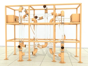 Eibele - Juego de Parque <span class=keywords><strong>Infantil</strong></span> Interior Interactivo de Plástico Resistente, Museo de Ciencias para Niños, Marco de Juego de Viento, Lanzador de Pañuelos para Niños - Product Image 5