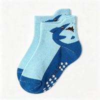 Chaussettes antidérapantes pour tout-petits de 0 à 5 ans, motif rayé, respirantes, écologiques, hiver, en mélange coton/nylon/spandex, sans couture