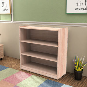 خزانة ألعاب خشبية للأطفال عالية الجودة ، خزانة ثلاثية الشبكة ، رف كتب إبداعي لمجلات من ثلاث شبكات - Product Image 2