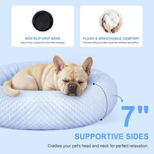 Fournisseurs d'accessoires pour lits apaisants pour animaux de compagnie : Lit pour chien personnalisé et doux, orthopédique d'intérieur, en fausse fourrure, tissu imperméable, robuste pour chiens - Product Image 4