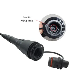 Dış mekan kablosu montaj FTTA fiber optik 12 çekirdek odva MPO jumper su geçirmez IP68 MPO fanout kablo