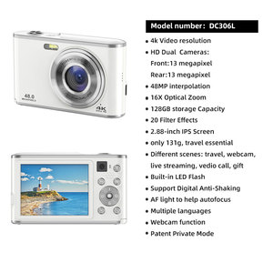 Sonida OEM ODM Videocámara Deportiva de 2.8 Pulgadas, Cámara de Video Digital 4K de 48 <span class=keywords><strong>MP</strong></span> para Niños con Tarjeta SD para <span class=keywords><strong>YouTube</strong></span> - Product Image 2