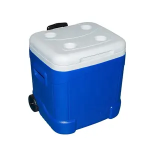 Super qualidade sopro molde Ice Cooler Box PU isolamento-exterior/lazer Cooler 85L sopro molde