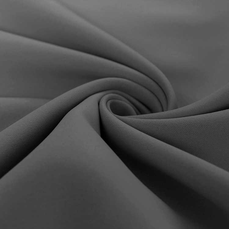 Factory price gray 100% polyester blackout elegant window curtains for the bedroom