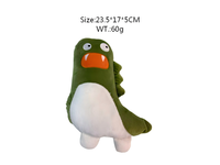 Jouets en peluche pour animaux de compagnie, mignons petits dinosaures interactifs pour soulager l'anxiété des chiens, utilisation intérieure et extérieure