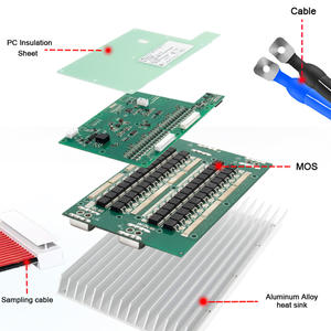 Hot Smart <span class=keywords><strong>BMS</strong></span> 12V 24V <span class=keywords><strong>48S</strong></span> LiFePO4 1/2 ", 2", 8S 13S 14S 15S 16S 17S 18S 19S 200A 220A 240A UART BT 485 CAN Smart <span class=keywords><strong>BMS</strong></span> con calefacción - Product Image 6