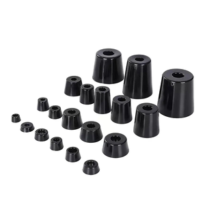 Rubberen voetjes met M4-gat, geschikt voor schroeven, meubels, rubberen voetjes, bumpers - Product Image 3