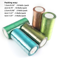 Ruban en satin imprimé sur mesure avec logo OCO - 100% polyester, doré à chaud, tissé en rouleau - Pour mariage, Noël, cadeaux, nœuds pour cheveux