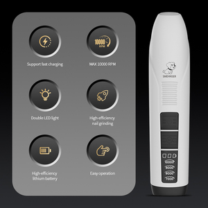 Professioneller 10000 <span class=keywords><strong>RPM</strong></span> Aufladbarer Geräuscharmer Hunde- & Katzen-Nagelschleifer mit LED-Beleuchtung Multifunktionales Design ABS-Material - Product Image 3