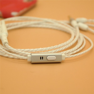 Shure Audio <b>Cable</b> Se315 425 535 846 Ue900 White With <b>Microphone</b> Plugin And Plug - Product Image 2