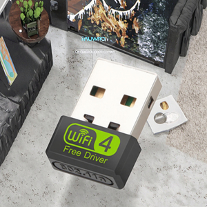 Adaptador <span class=keywords><strong>USB</strong></span> Inalámbrico Mini para Computadora, Dongle Wi-Fi de 2.4GHz y 5.8GHz, Receptor Transmisor de Banda de Frecuencia, 150Mbps, Externo para Escritorio - Product Image 3