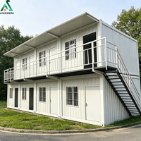 Casa Contenedor Pequeña Fácil de Construir a Precio de Mayoreo ANCSEM, Casa Pequeña Desmontable y Económica en Paquete Plano
