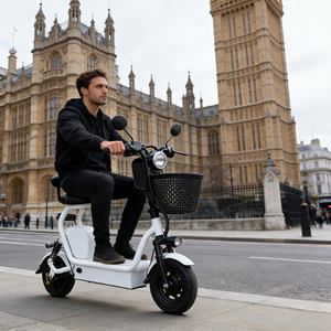 Bicicleta Eléctrica Barata al por Mayor, Mini Scooter Eléctrico, <span class=keywords><strong>Auto</strong></span> de 2 Plazas <span class=keywords><strong>con</strong></span> Asiento para Niños para Uso Familiar - Product Image 3