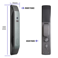 Serrure intelligente Tuya, application WiFi, déverrouillage à distance, empreinte digitale automatique, mot de passe, carte-clé, serrure intelligente pour porte de maison