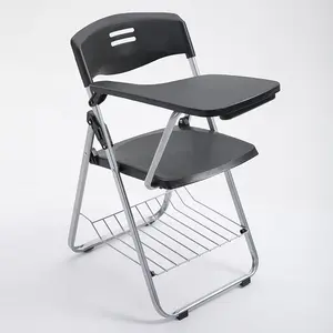 เก้าอี้ประชุมพับพร้อมกระดานเขียนฟรีติดตั้งหนึ่งโต๊ะและเก้าอี้พลาสติกพับเก้าอี้สำนักงาน