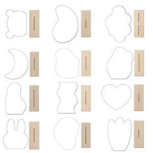 กระจกแต่งหน้าอะคริลิคแบบไม่สม่ำเสมอพร้อม<span class=keywords><strong>ฐาน</strong></span>ไม้ตกแต่งเครื่องสำอางกระจกไม้ไม่มีกระจก - Product Image 5